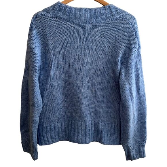 Anthropologie light blue cardigan wool blend Women’s XS (oversized) - Picture 5 of 11